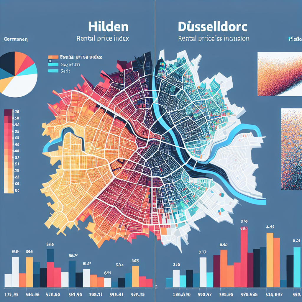 Mietspiegelvergleich Hilden vs. Düsseldorf nach Stadtteilen